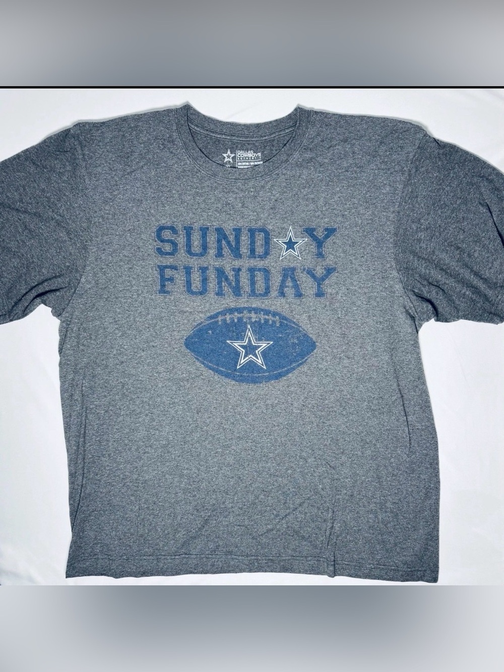 Dallas Cowboys Authentic Sunday Funday Short Sleeve T Shirt Men's XL Very Good